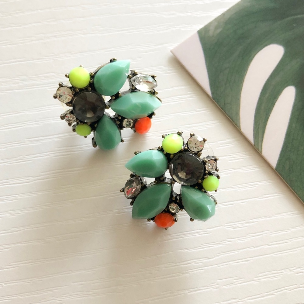 Neon Statement Earrings - Picture 3 of 5